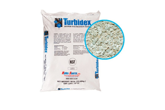 Hyperfiltrační hmota, přírodní zeolit ​​Turbidex | 28,3 l/22,7 kg/pytel